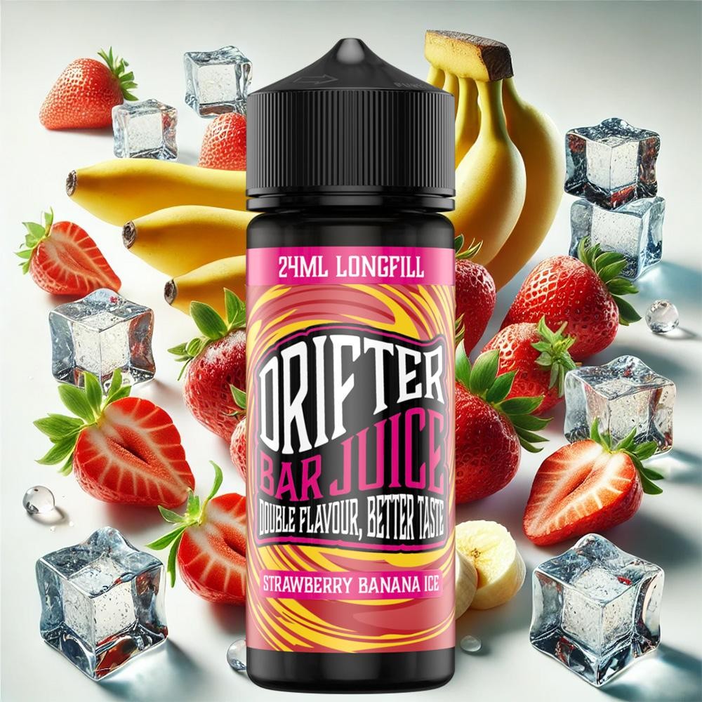 Drifter Bar Juice Strawberry Banana Ice 24ml/120ml-13962d